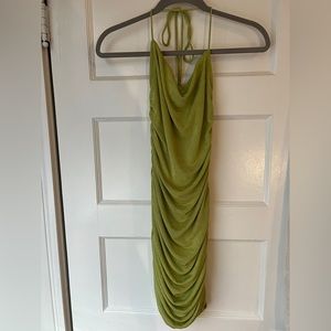 Princess Polly Bodycon green midi dress. Size 4.